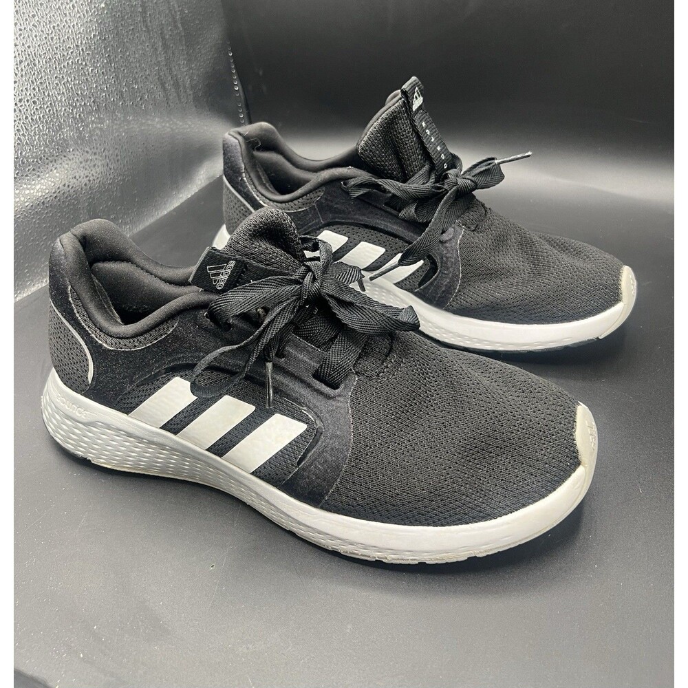 Adidas Edge Lux Womens Running Shoes Size 8.5 Black White Bounce Sneakers